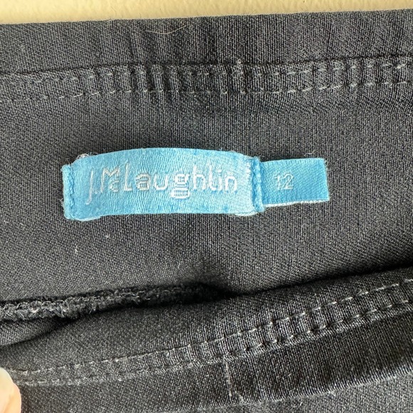 J.McLaughlin Black Pull On Stretch Ponte Knit Pants Womens 12 - Picture 4 of 6